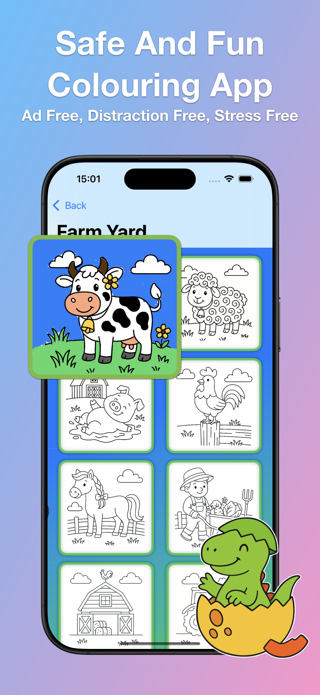 Smarty Colours coloring screen